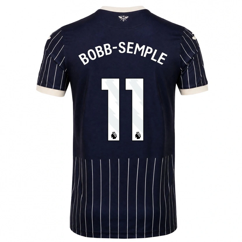 Danxen Mulher Camisola Domeiro Bobb-Semple #11 Preto Branco Alternativa 2026/27 Camisa Brasil