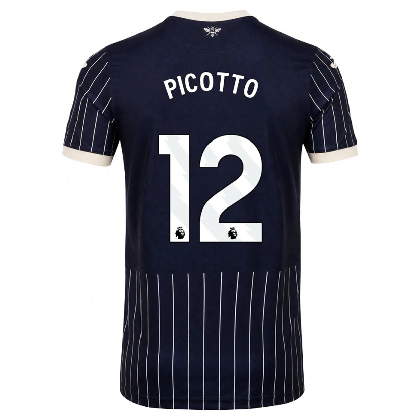 Danxen Mulher Camisola Luca Picotto #12 Preto Branco Alternativa 2026/27 Camisa Brasil