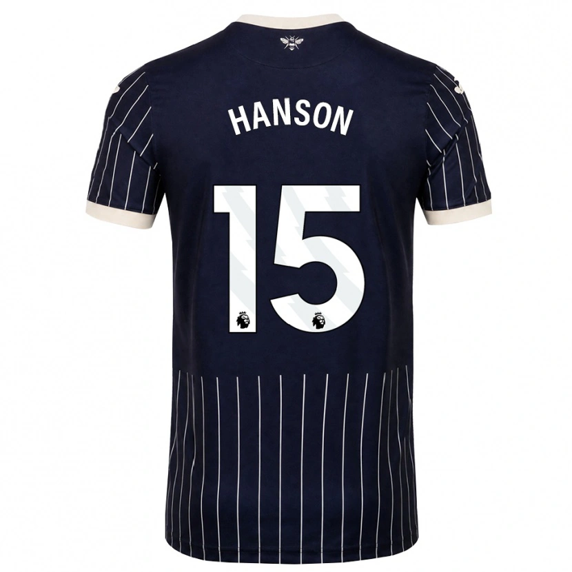 Danxen Mulher Camisola Jacob Hanson #15 Preto Branco Alternativa 2026/27 Camisa Brasil