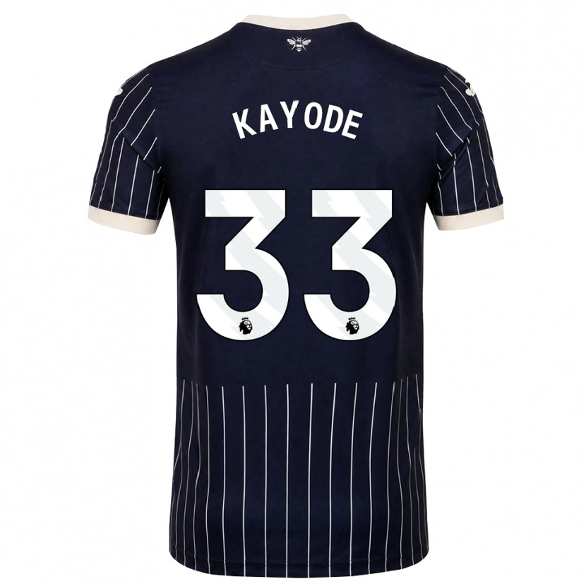 Danxen Mulher Camisola Michael Kayode #33 Preto Branco Alternativa 2026/27 Camisa Brasil