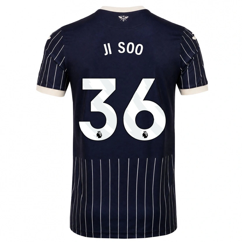 Danxen Mulher Camisola Ji-Soo Kim #36 Preto Branco Alternativa 2026/27 Camisa Brasil