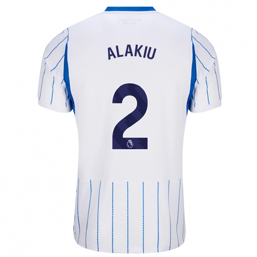 Danxen Mulher Camisola Isaiah Alakiu #2 Dodgerblue Branco Alternativa 2026/27 Camisa Brasil