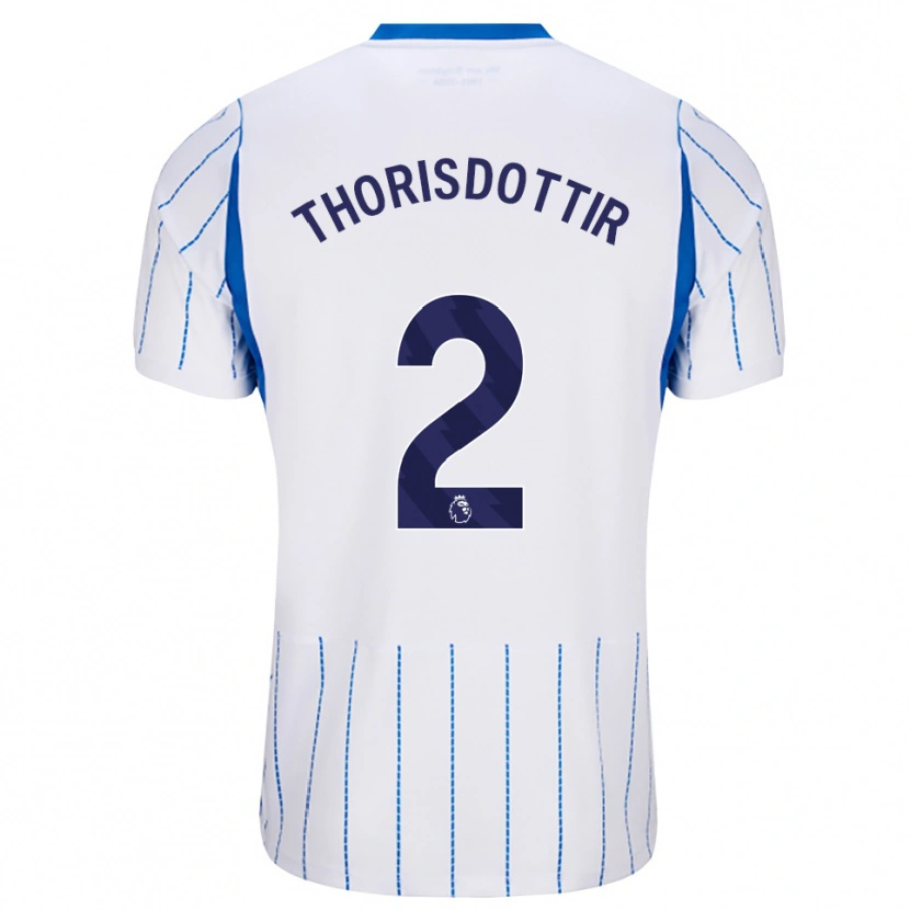 Danxen Mulher Camisola Maria Thorisdottir #2 Dodgerblue Branco Alternativa 2026/27 Camisa Brasil