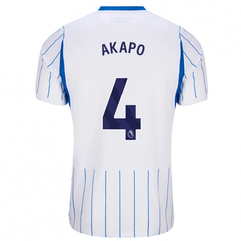 Danxen Mulher Camisola Tobi Akapo #4 Dodgerblue Branco Alternativa 2026/27 Camisa Brasil