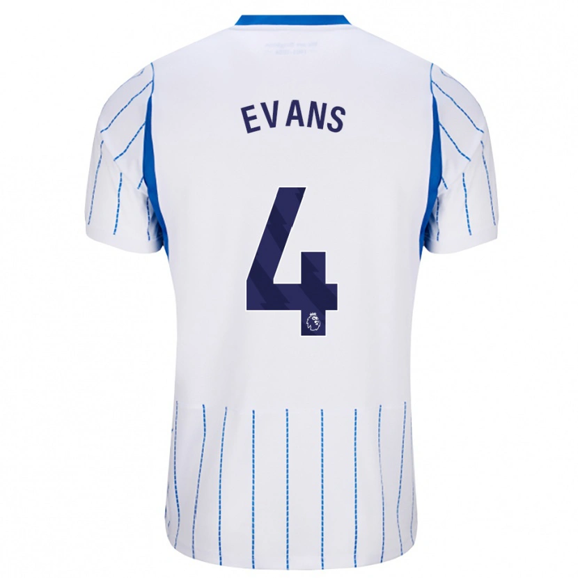 Danxen Mulher Camisola Jake Evans #4 Dodgerblue Branco Alternativa 2026/27 Camisa Brasil