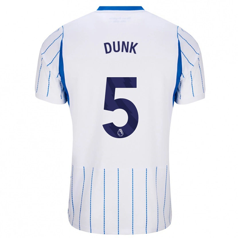 Danxen Mulher Camisola Lewis Dunk #5 Dodgerblue Branco Alternativa 2026/27 Camisa Brasil