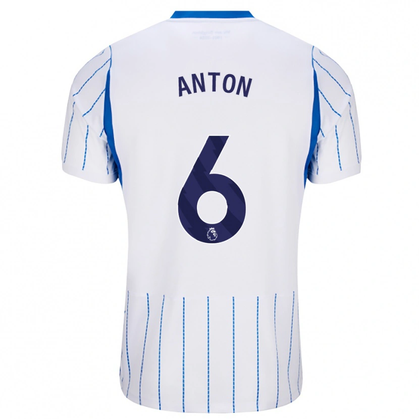 Danxen Mulher Camisola Anton Palmer #6 Dodgerblue Branco Alternativa 2026/27 Camisa Brasil