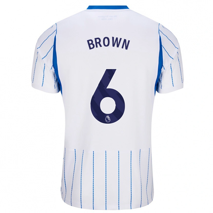 Danxen Mulher Camisola Harrison Brown #6 Dodgerblue Branco Alternativa 2026/27 Camisa Brasil