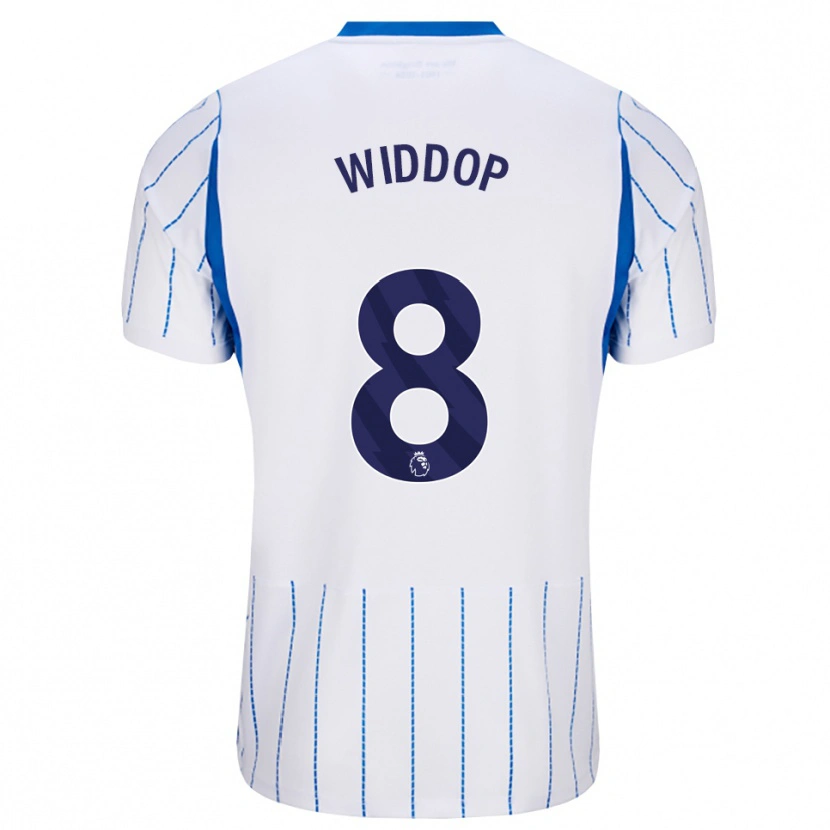 Danxen Mulher Camisola Fraser Widdop #8 Dodgerblue Branco Alternativa 2026/27 Camisa Brasil