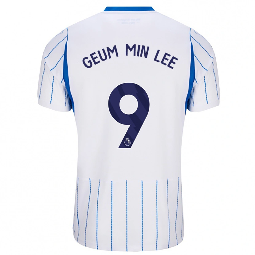 Danxen Mulher Camisola Lee Geum-Min #9 Dodgerblue Branco Alternativa 2026/27 Camisa Brasil