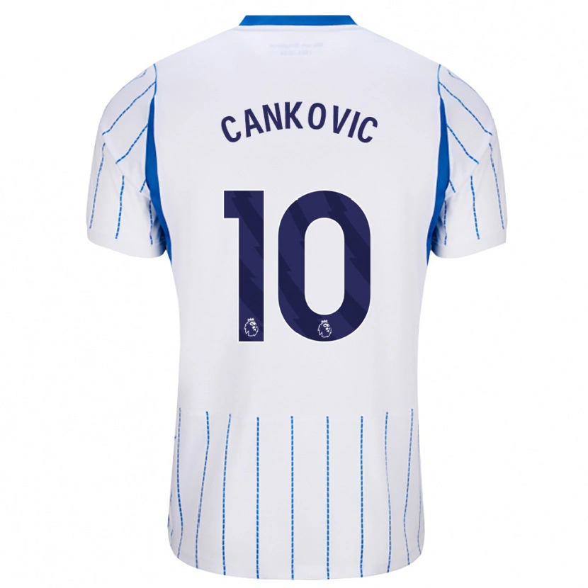 Danxen Mulher Camisola Jelena Čanković #10 Dodgerblue Branco Alternativa 2026/27 Camisa Brasil