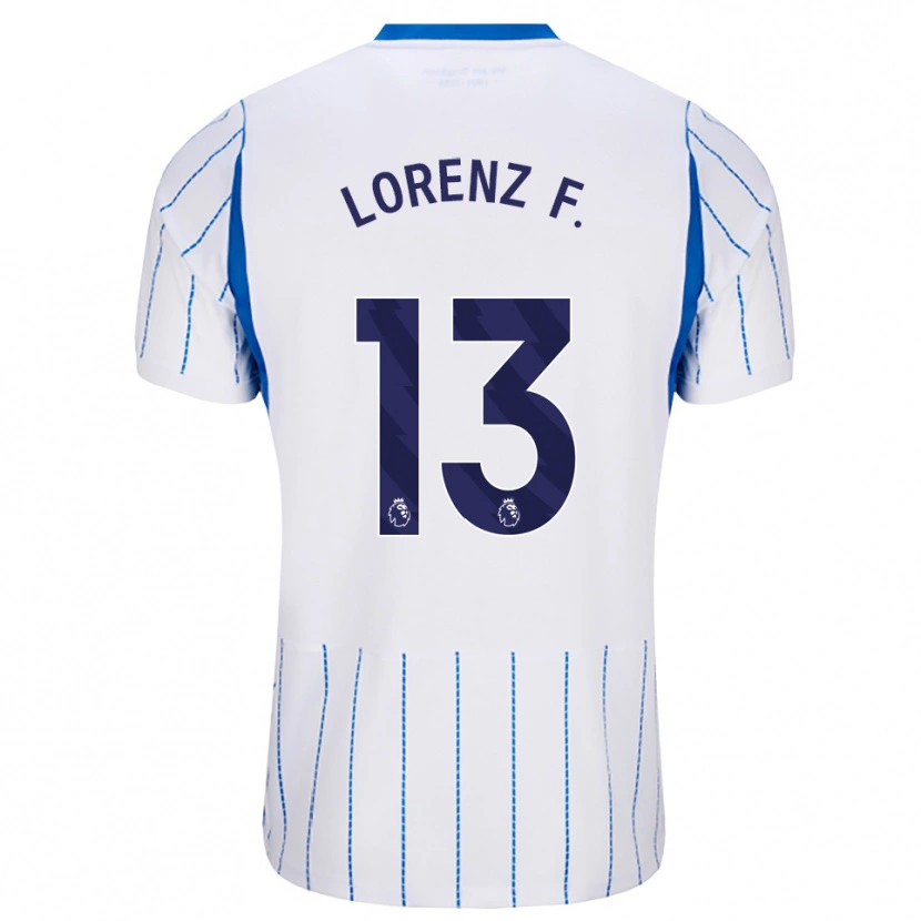 Danxen Mulher Camisola Lorenz Ferdinand #13 Dodgerblue Branco Alternativa 2026/27 Camisa Brasil