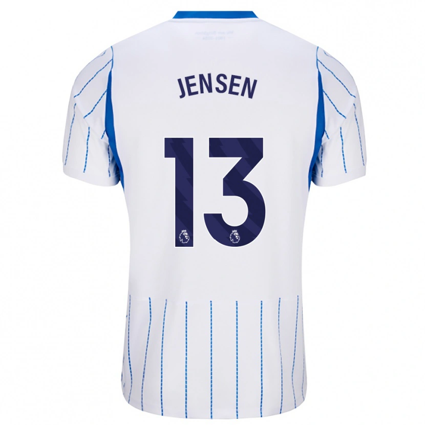 Danxen Mulher Camisola Sebastian Jensen #13 Dodgerblue Branco Alternativa 2026/27 Camisa Brasil