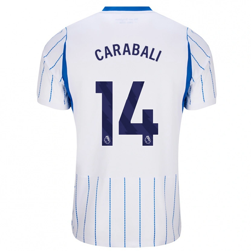 Danxen Mulher Camisola Jorelyn Andrea Carabalí Martínez #14 Dodgerblue Branco Alternativa 2026/27 Camisa Brasil