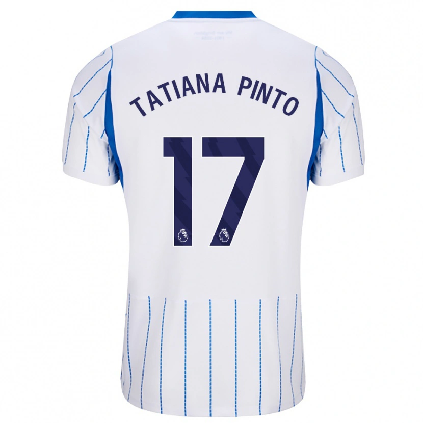 Danxen Mulher Camisola Tatiana Vanessa Ferreira Pinto #17 Dodgerblue Branco Alternativa 2026/27 Camisa Brasil