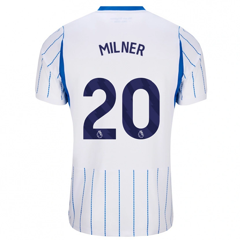 Danxen Mulher Camisola James Milner #20 Dodgerblue Branco Alternativa 2026/27 Camisa Brasil