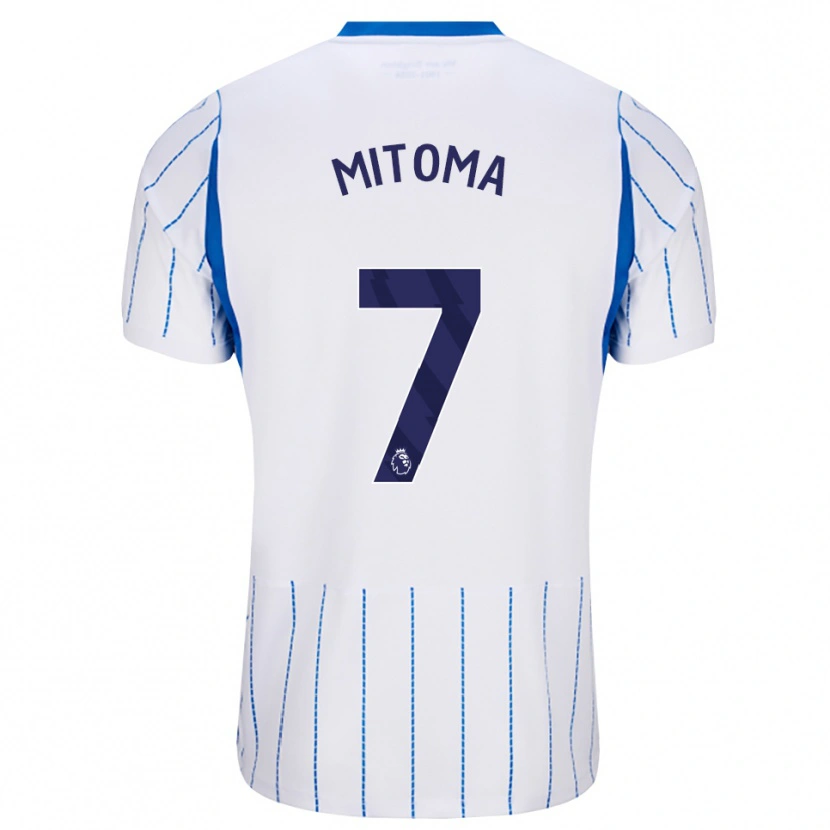 Danxen Mulher Camisola Kaoru Mitoma #7 Dodgerblue Branco Alternativa 2026/27 Camisa Brasil