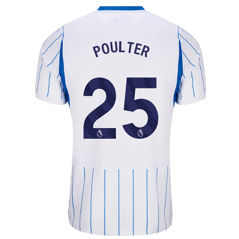 Danxen Mulher Camisola Hannah Poulter #25 Dodgerblue Branco Alternativa 2026/27 Camisa Brasil