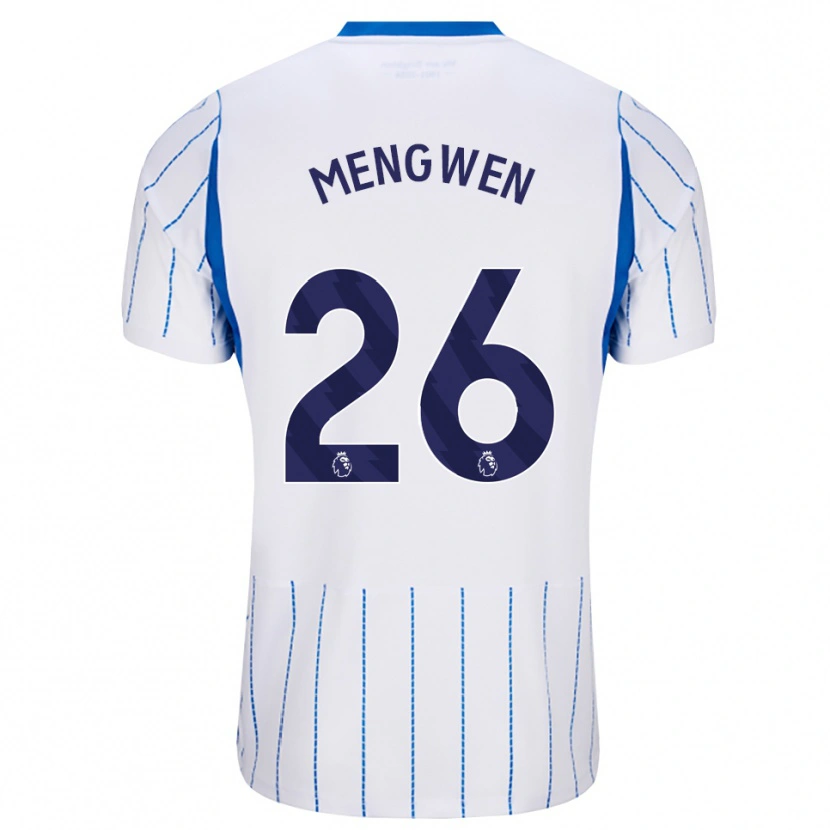 Danxen Mulher Camisola Li Mengwen #26 Dodgerblue Branco Alternativa 2026/27 Camisa Brasil