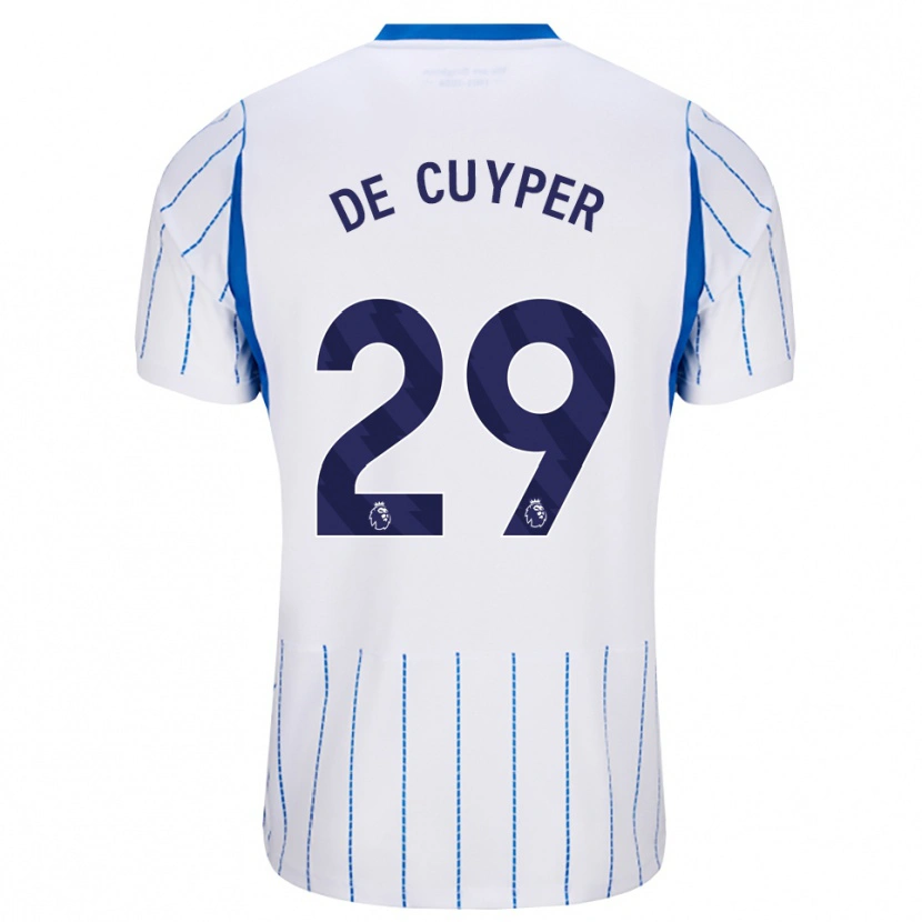 Danxen Mulher Camisola Maxim De Cuyper #29 Dodgerblue Branco Alternativa 2026/27 Camisa Brasil