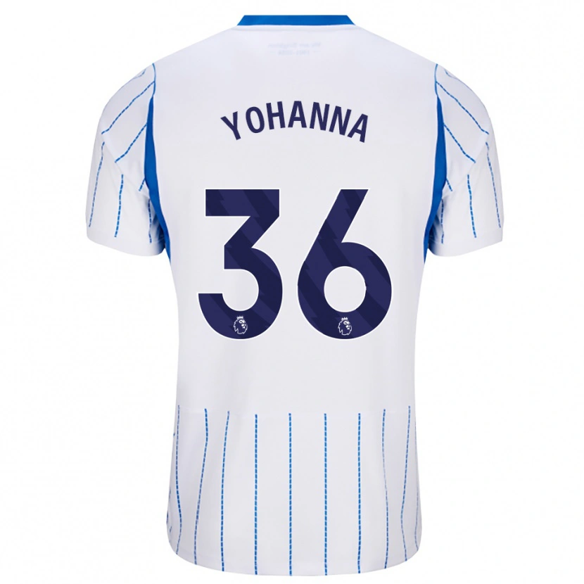 Danxen Mulher Camisola Zadok Yohanna #36 Dodgerblue Branco Alternativa 2026/27 Camisa Brasil