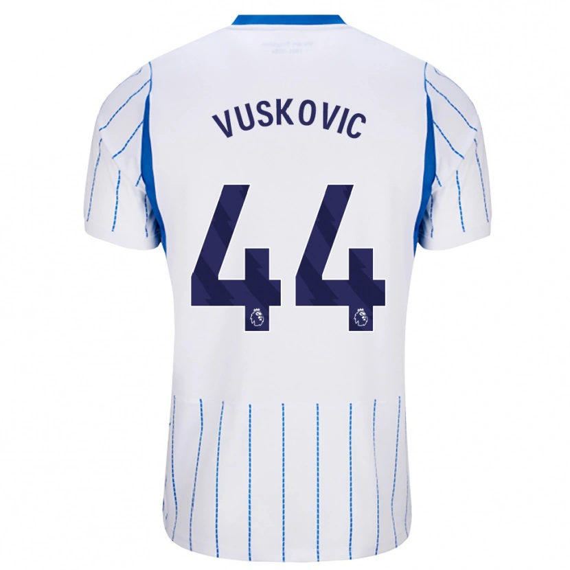 Danxen Mulher Camisola Luka Vuskovic #44 Dodgerblue Branco Alternativa 2026/27 Camisa Brasil
