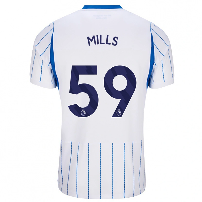 Danxen Mulher Camisola Harry Mills #59 Dodgerblue Branco Alternativa 2026/27 Camisa Brasil