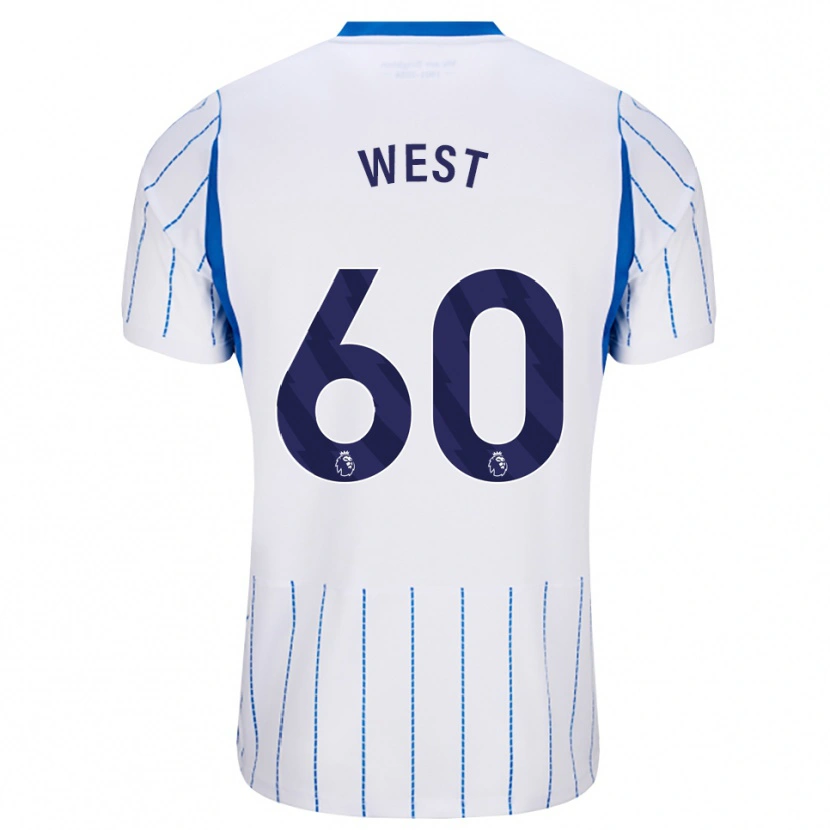 Danxen Mulher Camisola Aidan West #60 Dodgerblue Branco Alternativa 2026/27 Camisa Brasil