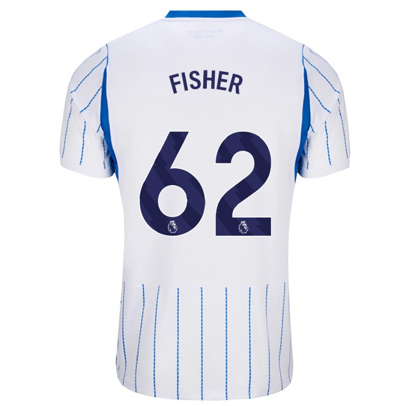 Danxen Mulher Camisola Hugo Fisher #62 Dodgerblue Branco Alternativa 2026/27 Camisa Brasil
