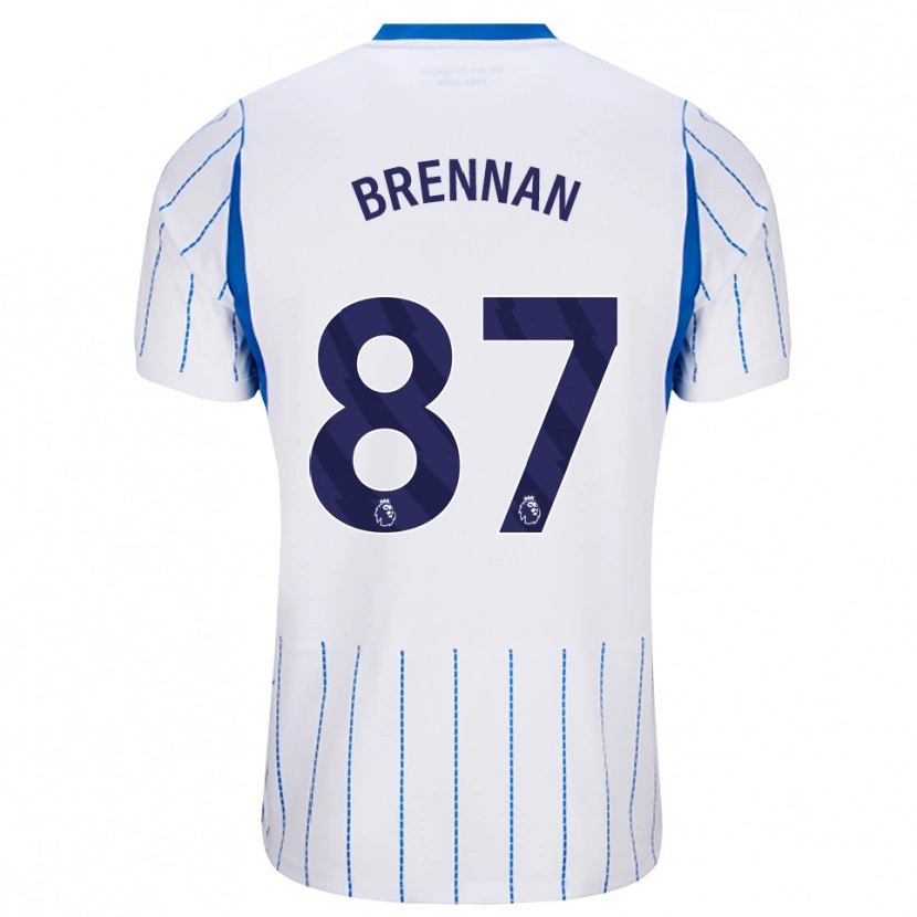 Danxen Mulher Camisola Zach Brennan #87 Dodgerblue Branco Alternativa 2026/27 Camisa Brasil