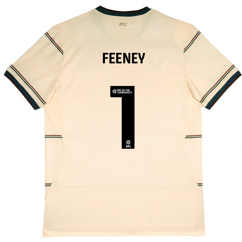 Danxen Mulher Camisola Callum Feeney #1 Beige Borgonha Alternativa 2026/27 Camisa Brasil