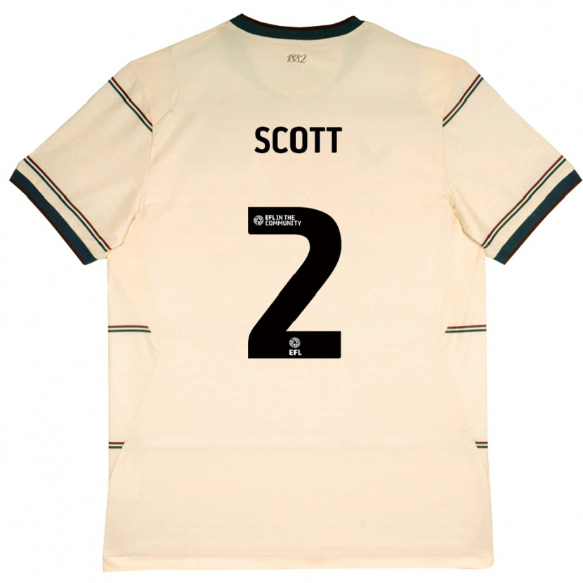 Danxen Mulher Camisola Cameron Scott #2 Beige Borgonha Alternativa 2026/27 Camisa Brasil