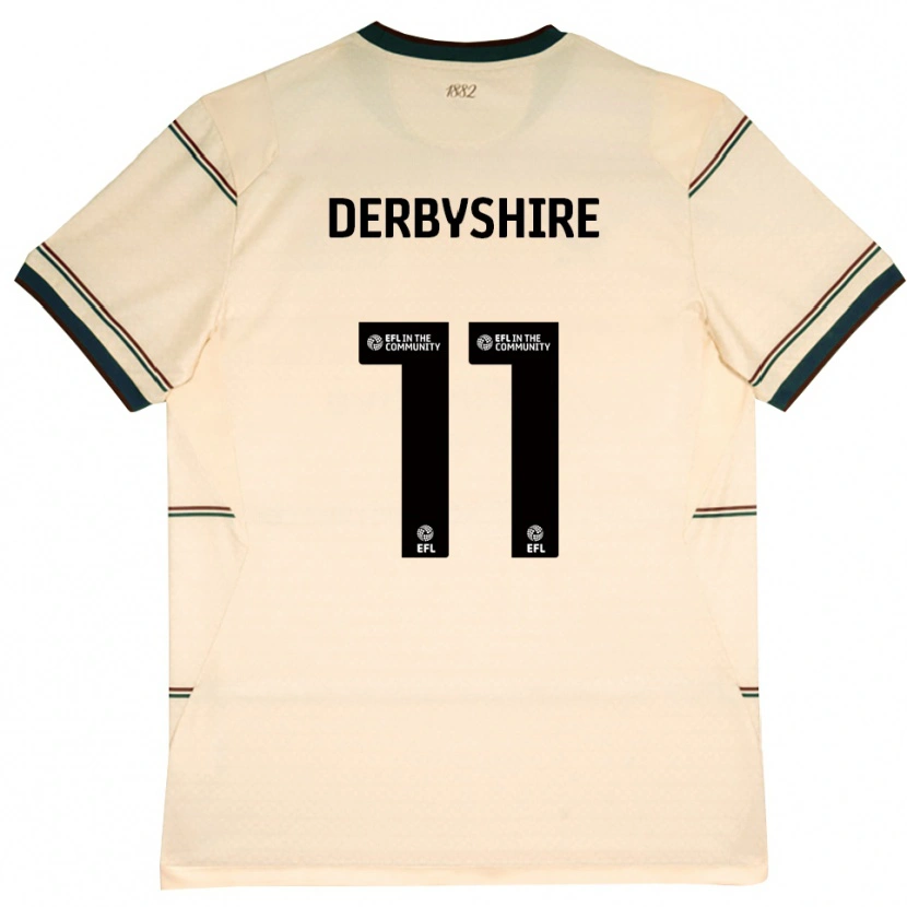 Danxen Mulher Camisola Braidin Derbyshire #11 Beige Borgonha Alternativa 2026/27 Camisa Brasil