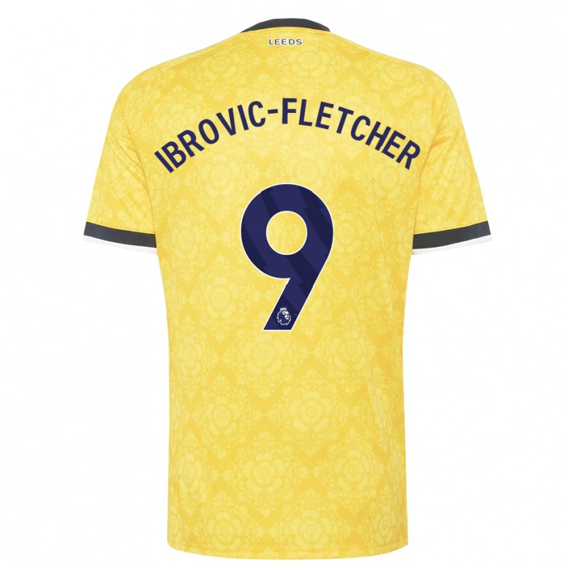 Danxen Mulher Camisola Edward Ibrovic-Fletcher #9 Amarelo Branco Preto Alternativa 2026/27 Camisa Brasil