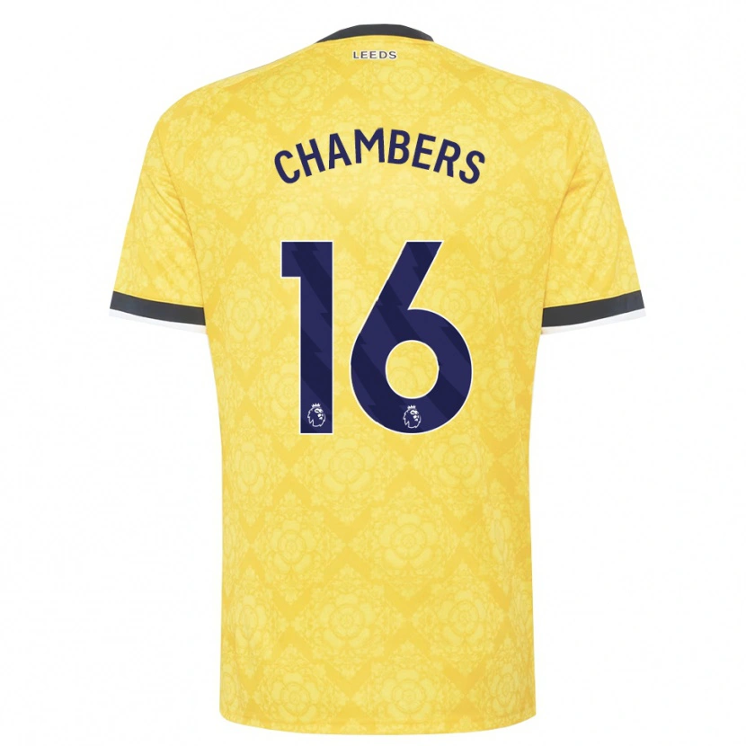 Danxen Mulher Camisola Lloyd Chambers #16 Amarelo Branco Preto Alternativa 2026/27 Camisa Brasil