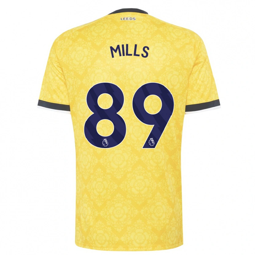 Danxen Mulher Camisola Callum Mills #89 Amarelo Branco Preto Alternativa 2026/27 Camisa Brasil