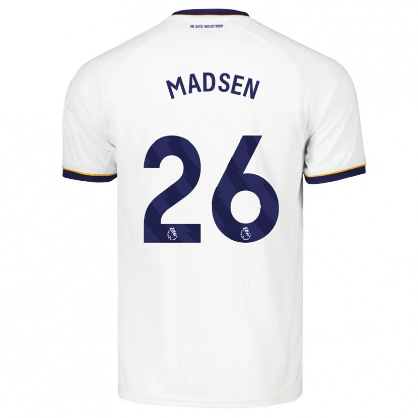 Danxen Mulher Camisola Rikke Madsen #26 Midnightblue Branco Amarelo Alternativa 2026/27 Camisa Brasil