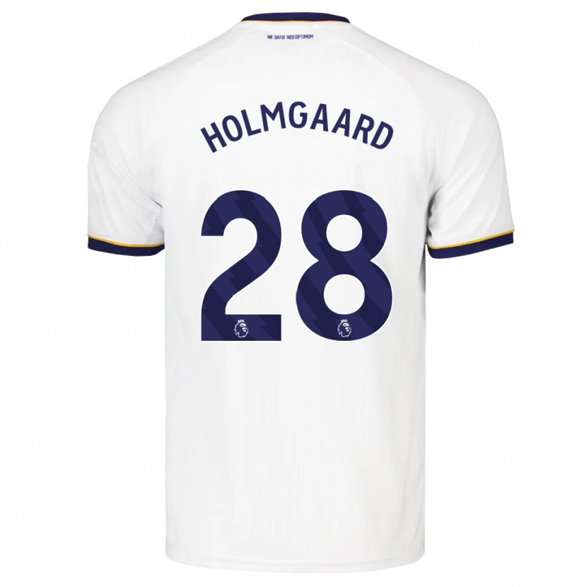 Danxen Mulher Camisola Karen Holmgaard #28 Midnightblue Branco Amarelo Alternativa 2026/27 Camisa Brasil