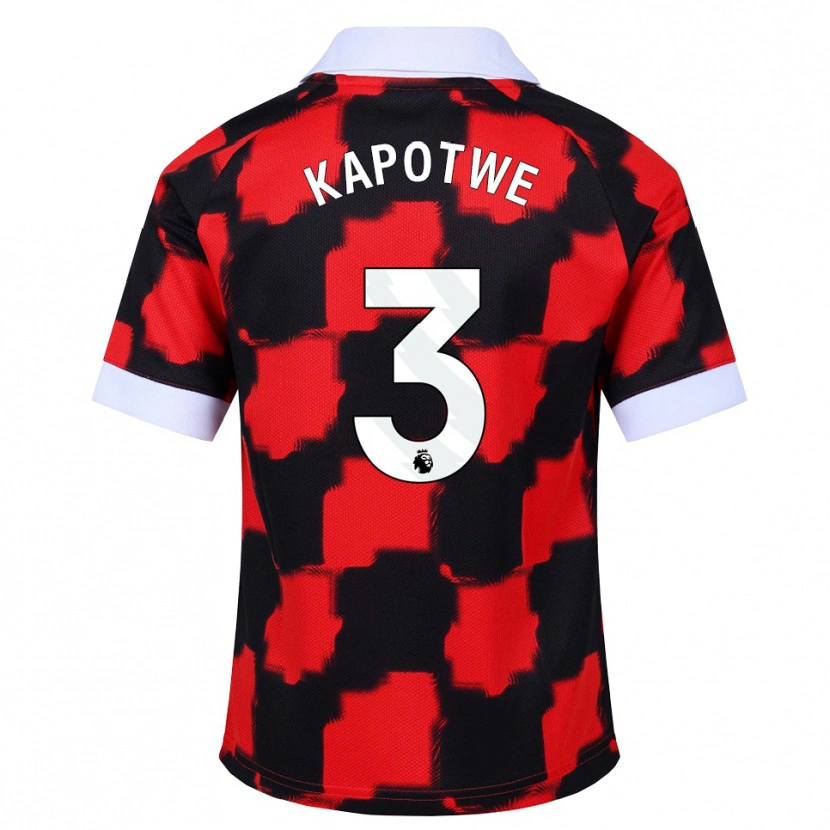 Danxen Mulher Camisola Chase Kapotwe #3 Vermelho Branco Preto Alternativa 2026/27 Camisa Brasil