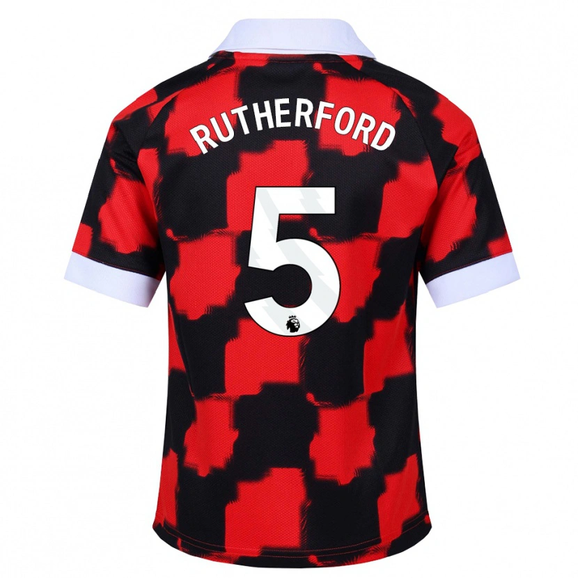 Danxen Mulher Camisola Leeta Rutherford #5 Vermelho Branco Preto Alternativa 2026/27 Camisa Brasil