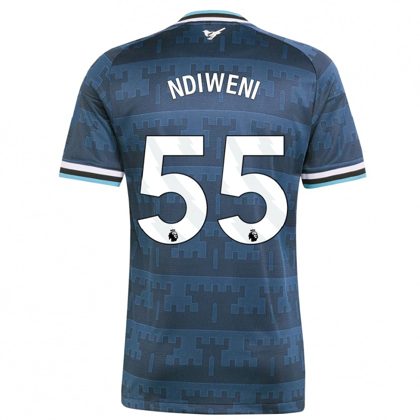Danxen Mulher Camisola Michael Ndiweni #55 Amarelo Preto Azul Alternativa 2026/27 Camisa Brasil