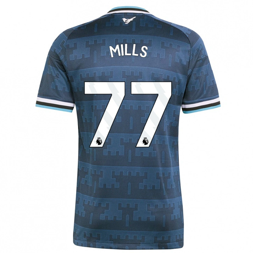 Danxen Mulher Camisola Michael Mills #77 Amarelo Preto Azul Alternativa 2026/27 Camisa Brasil