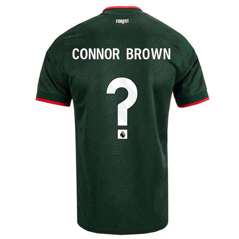 Danxen Mulher Camisola Connor Brown #0 Verde Escuro Vermelho Alternativa 2026/27 Camisa Brasil
