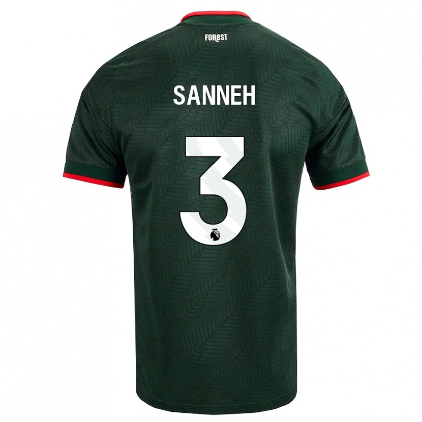 Danxen Mulher Camisola Buba Sanneh #3 Verde Escuro Vermelho Alternativa 2026/27 Camisa Brasil