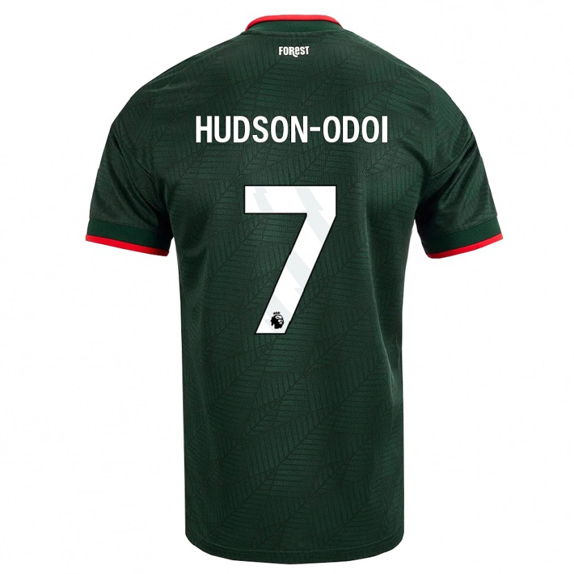Danxen Mulher Camisola Callum Hudson-Odoi #7 Verde Escuro Vermelho Alternativa 2026/27 Camisa Brasil