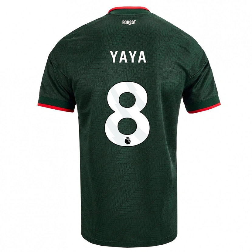 Danxen Mulher Camisola Cherif Yaya #8 Verde Escuro Vermelho Alternativa 2026/27 Camisa Brasil