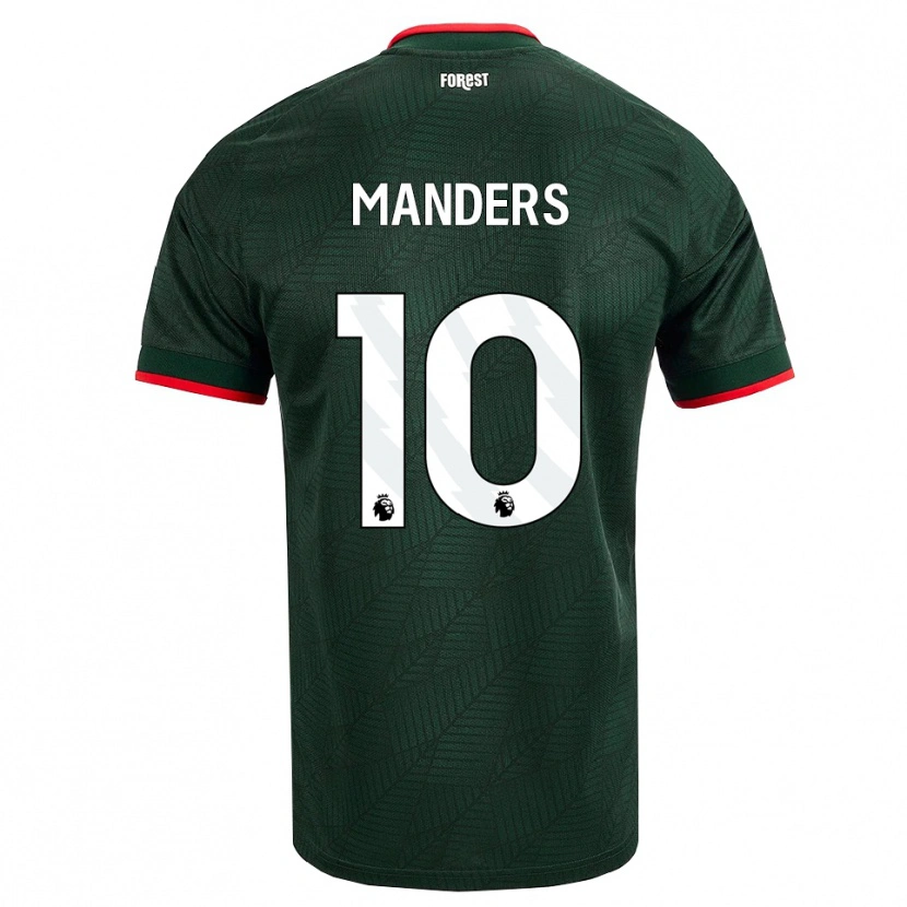 Danxen Mulher Camisola Holly Manders #10 Verde Escuro Vermelho Alternativa 2026/27 Camisa Brasil
