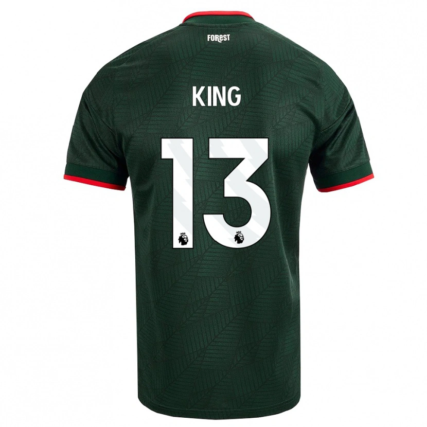 Danxen Mulher Camisola Leo King #13 Verde Escuro Vermelho Alternativa 2026/27 Camisa Brasil