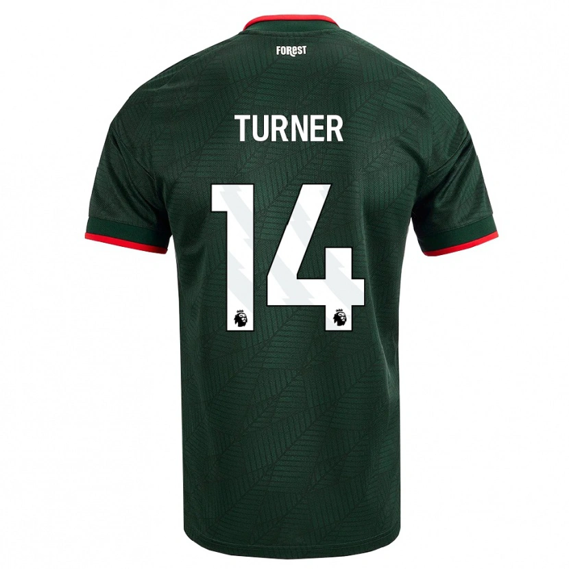 Danxen Mulher Camisola Luca Turner #14 Verde Escuro Vermelho Alternativa 2026/27 Camisa Brasil