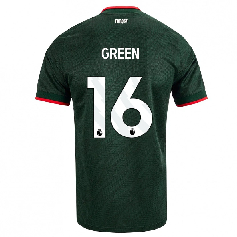 Danxen Mulher Camisola Mollie Green #16 Verde Escuro Vermelho Alternativa 2026/27 Camisa Brasil